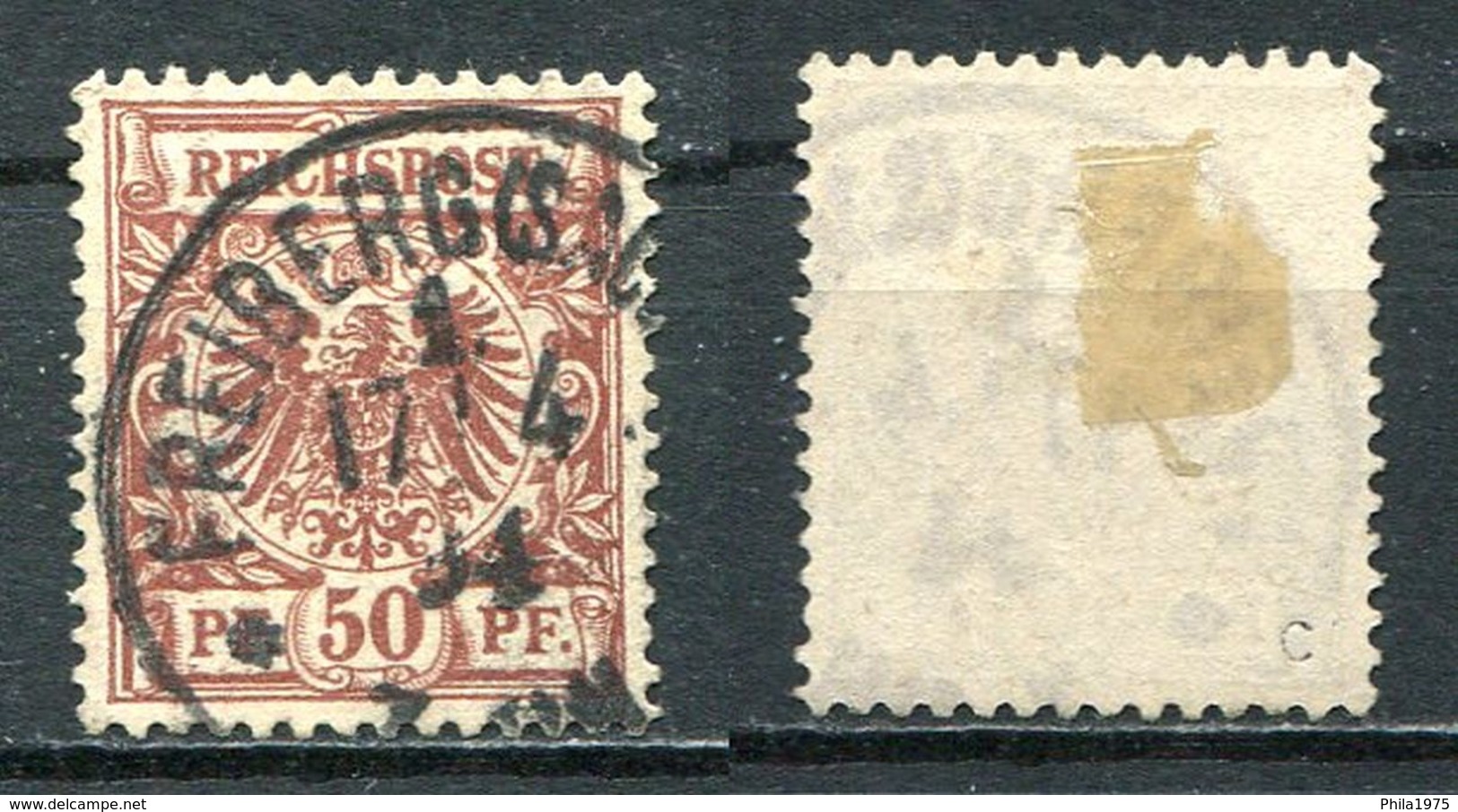 Deutsches Reich Michel-Nr. 50c Vollstempel - Geprüft - Gebraucht