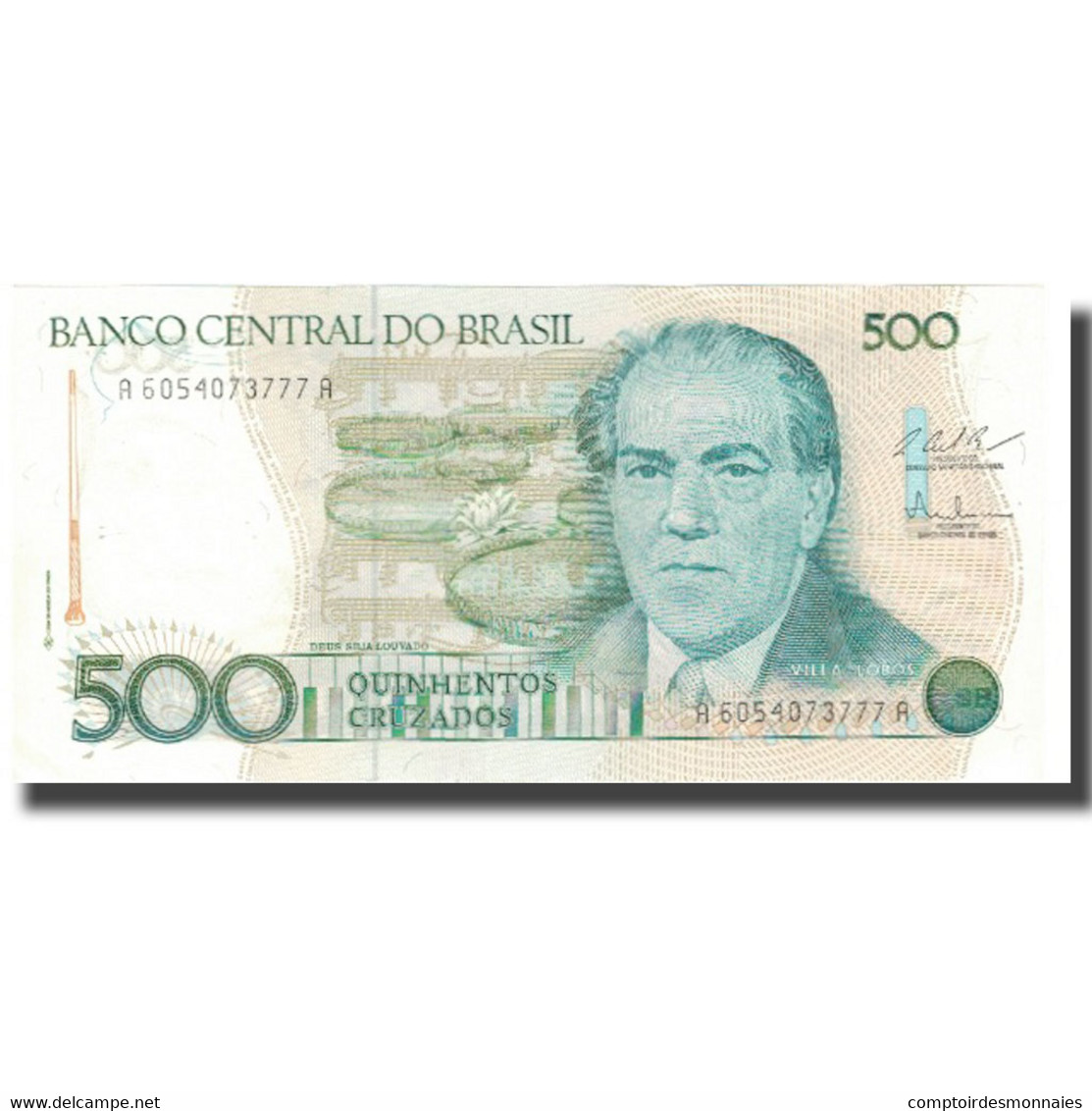 Billet, Brésil, 500 Cruzados, Undated (1986), KM:212a, SPL+ - Brasil