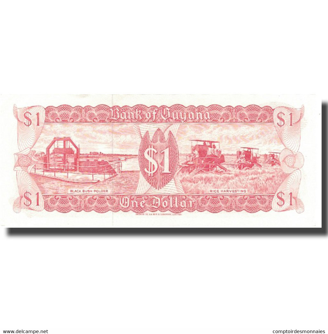 Billet, Guyana, 1 Dollar, Undated (1966-92), KM:21g, SPL+ - Guyana