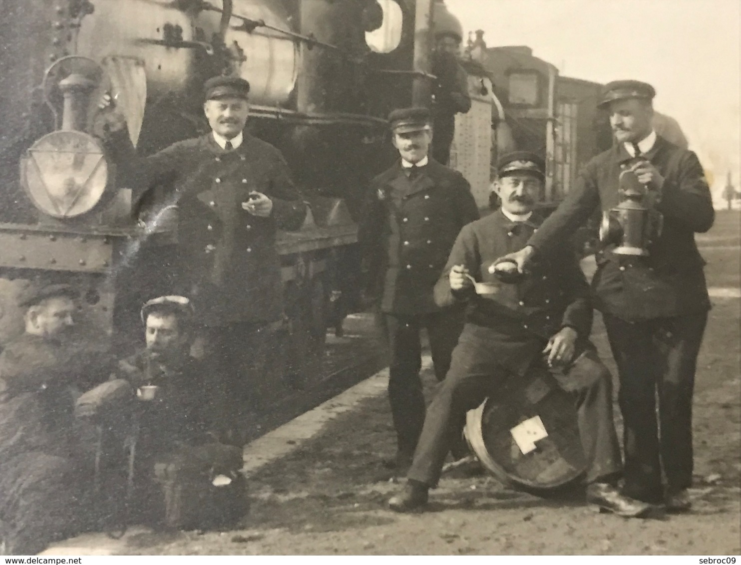 CPA - Carte-photo - Locomotive 4535 Et Cheminots Gros Plan - Collection - Rare - Train Gare Loco - Photos