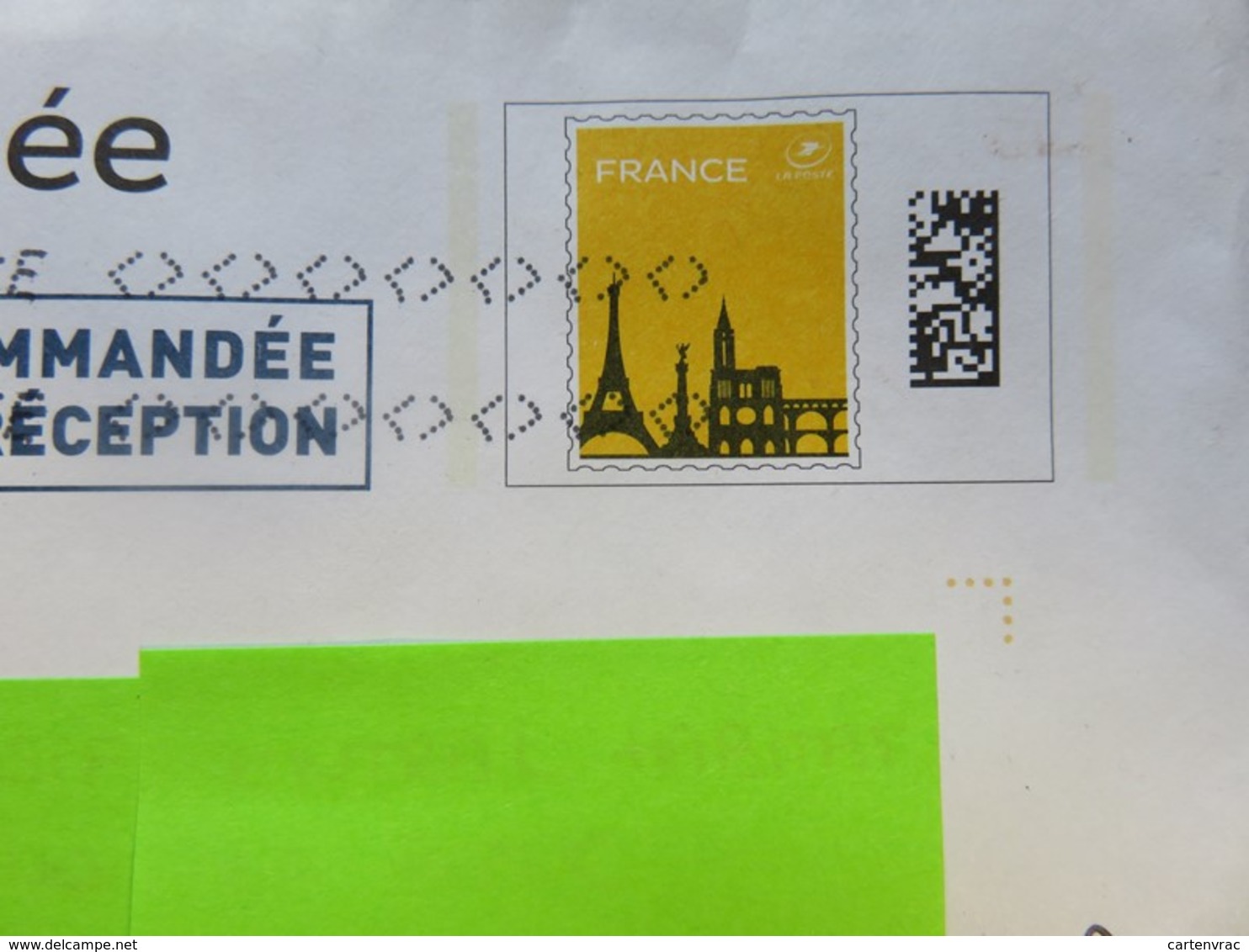 PAP - Lettre Recommandée Mobilie - Monuments - Tour Eiffel - 20 G - 26.04.19 - Courrier Suivi (de Flavin à St Affrique) - Prêts-à-poster: Other (1995-...)