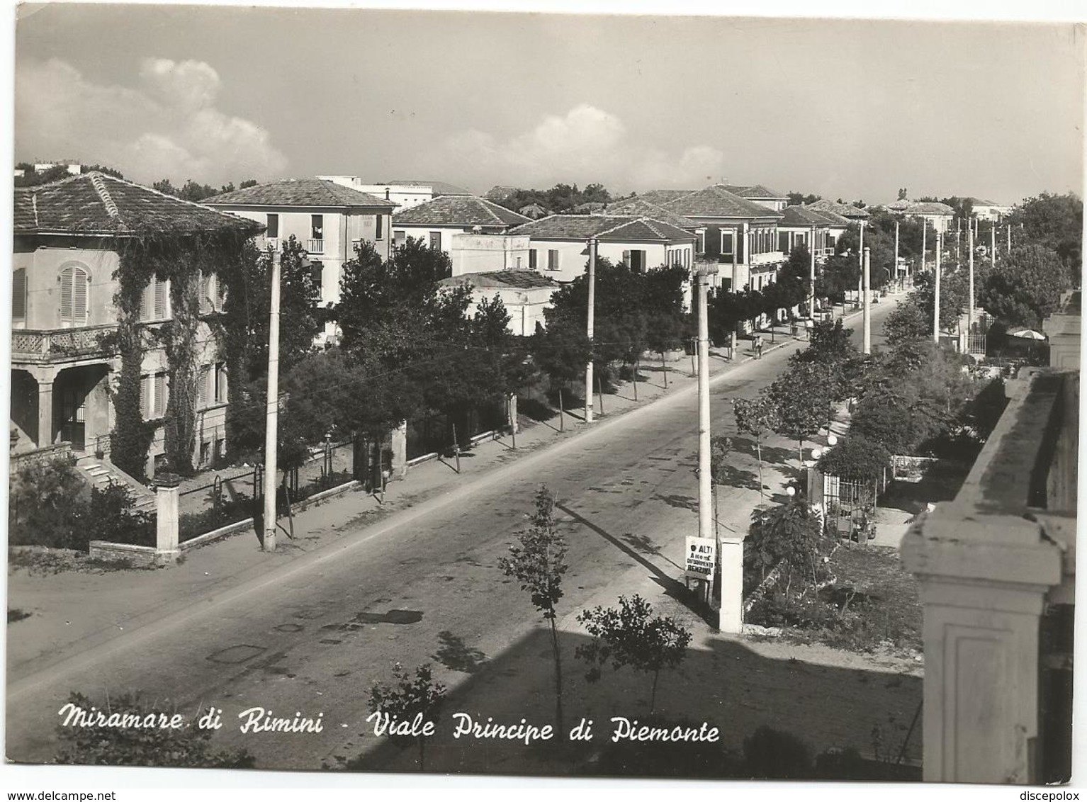 W3007 Miramare Di Rimini - Viale Principe Di Piemonte / Viaggiata 1957 - Rimini