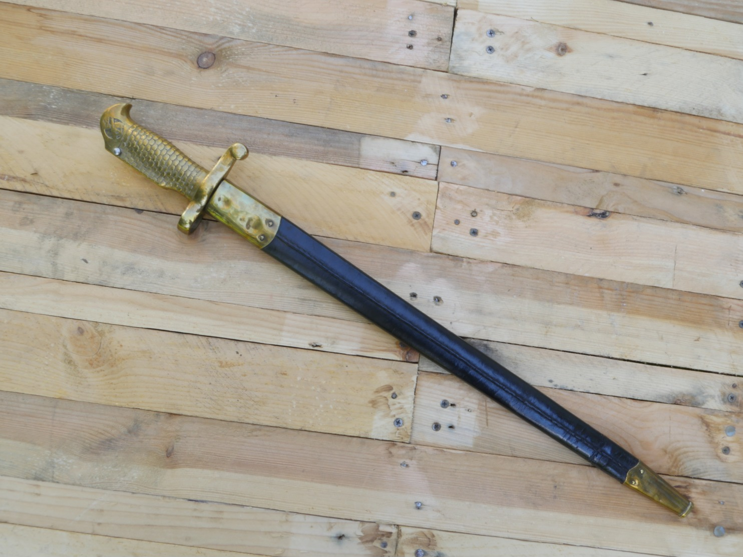 Baïonnette US Modèle 1870 De Marine, US NAVY Bayonet, 1871, AMES MFG Co. - Armes Blanches