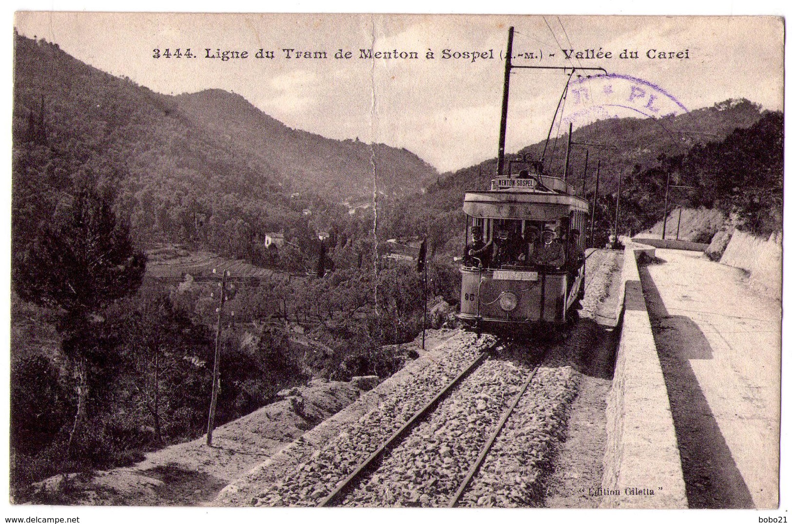 4564 - Sospel ( 06 ) - Ligne De Tram De Menton à Sospel ( Vallée Du Carei ) - N°3444 - éd. Giletta - - Sospel