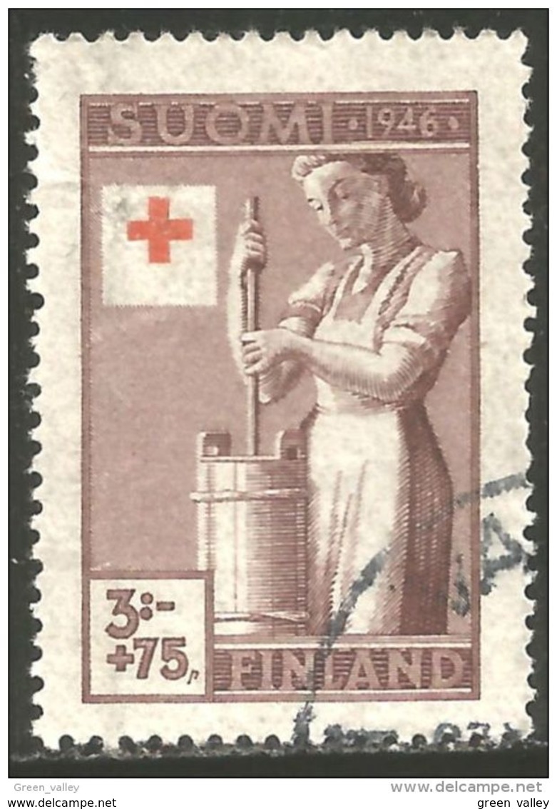 396 Finlande 1946 Beurre Butter Croix Rouge Red Cross Rotkreuze (FIN-139) - Alimentation