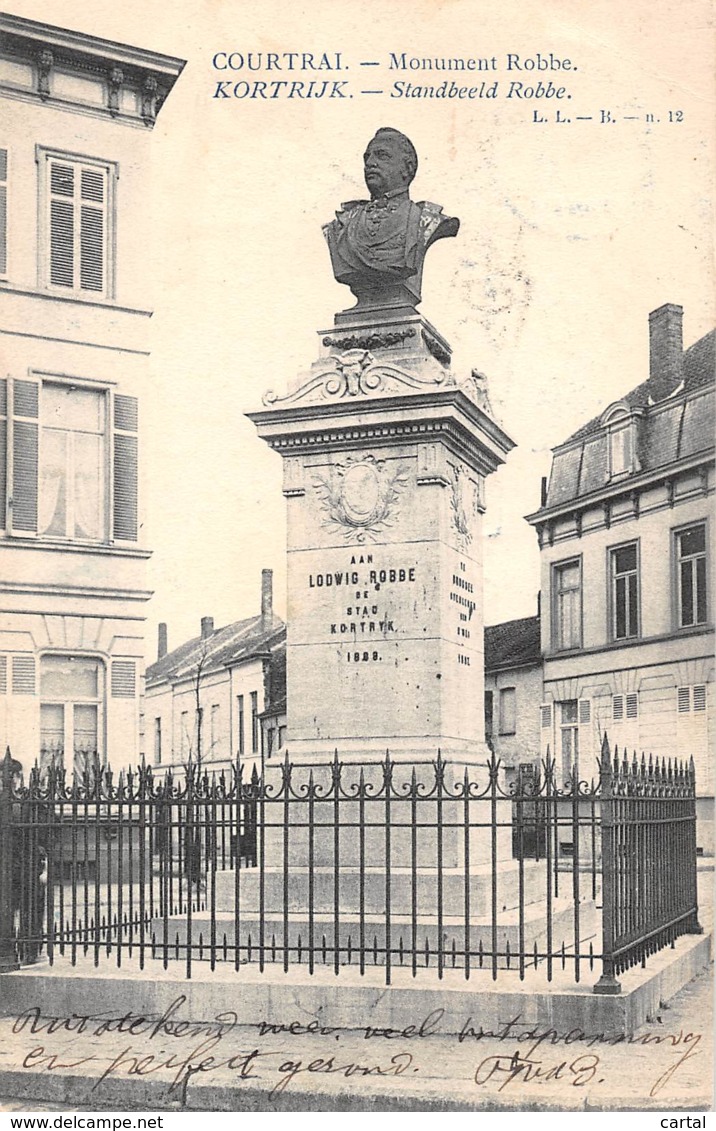 KORTIRJK - Standbeeld Robbe - Kortrijk