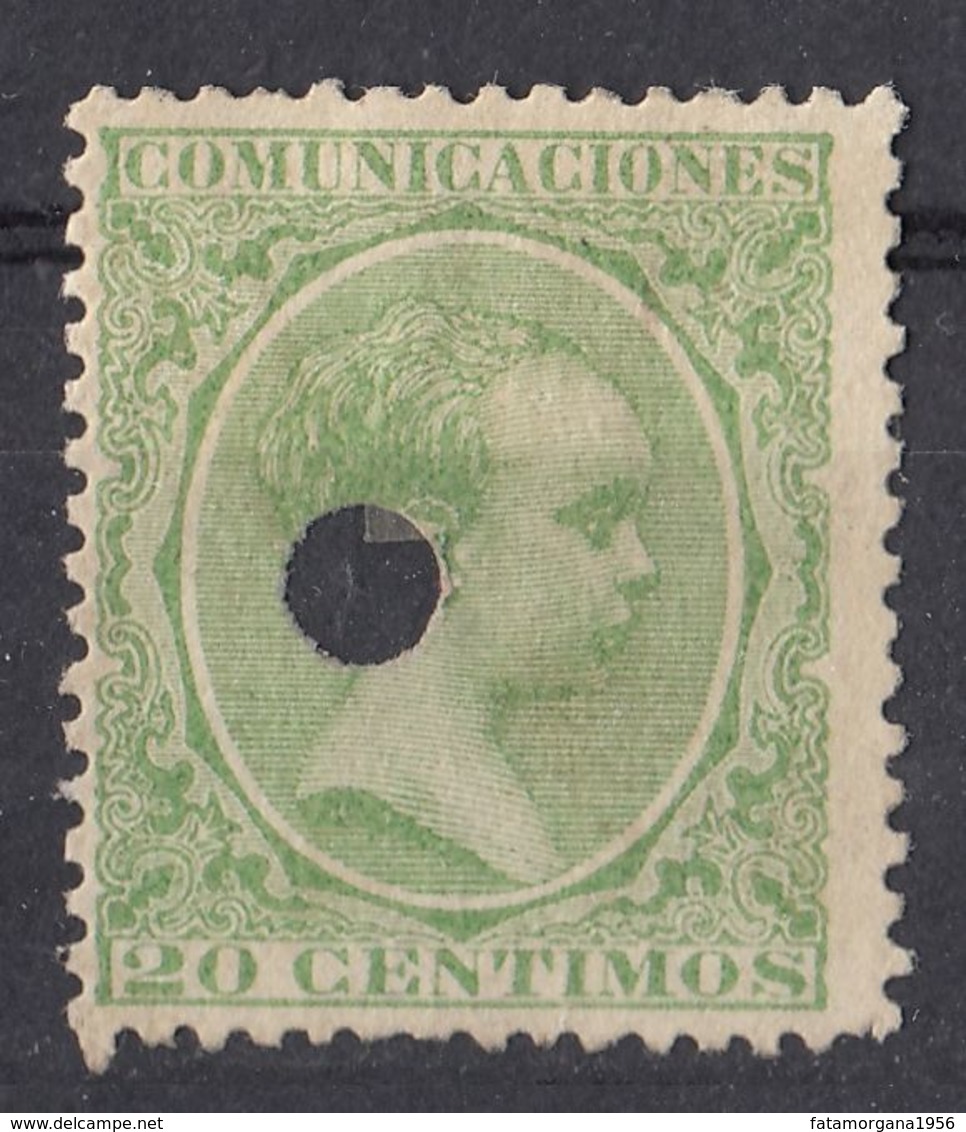 ESPAÑA - SPAGNA - SPAIN - ESPAGNE - 1889 - Yvert 203 Non Gommato E Non Timbrato, Perforato, Come Da Immagine. - Gebraucht