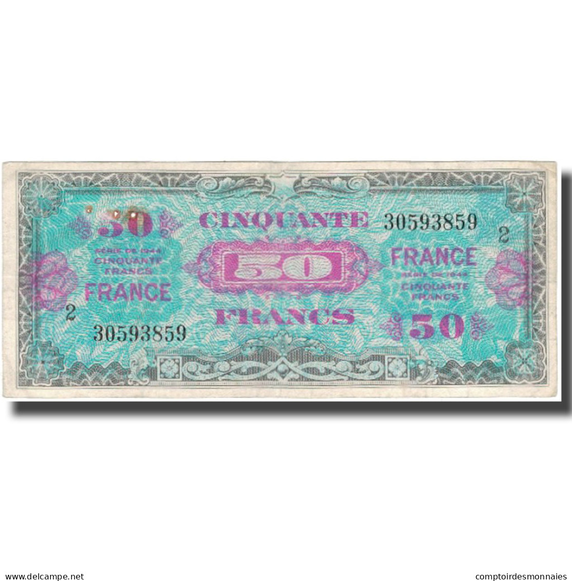 France, 50 Francs, 1945 Verso France, 1945, 1945, TTB, Fayette:VF24.2, KM:117a - 1945 Verso France