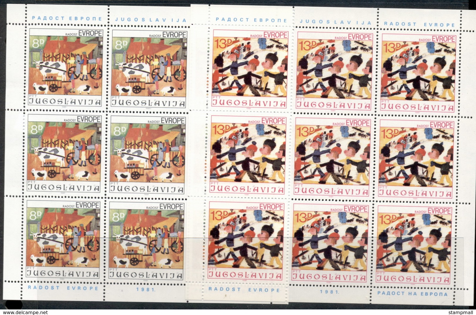 Yugoslavia 1981 Joy Of Europe 2xsheet MUH - Unused Stamps