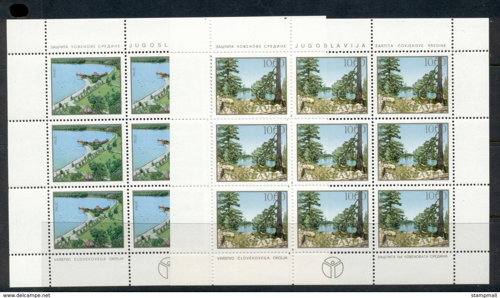 Yugoslavia 1979 Environmental Protection 2xsheet MUH - Unused Stamps