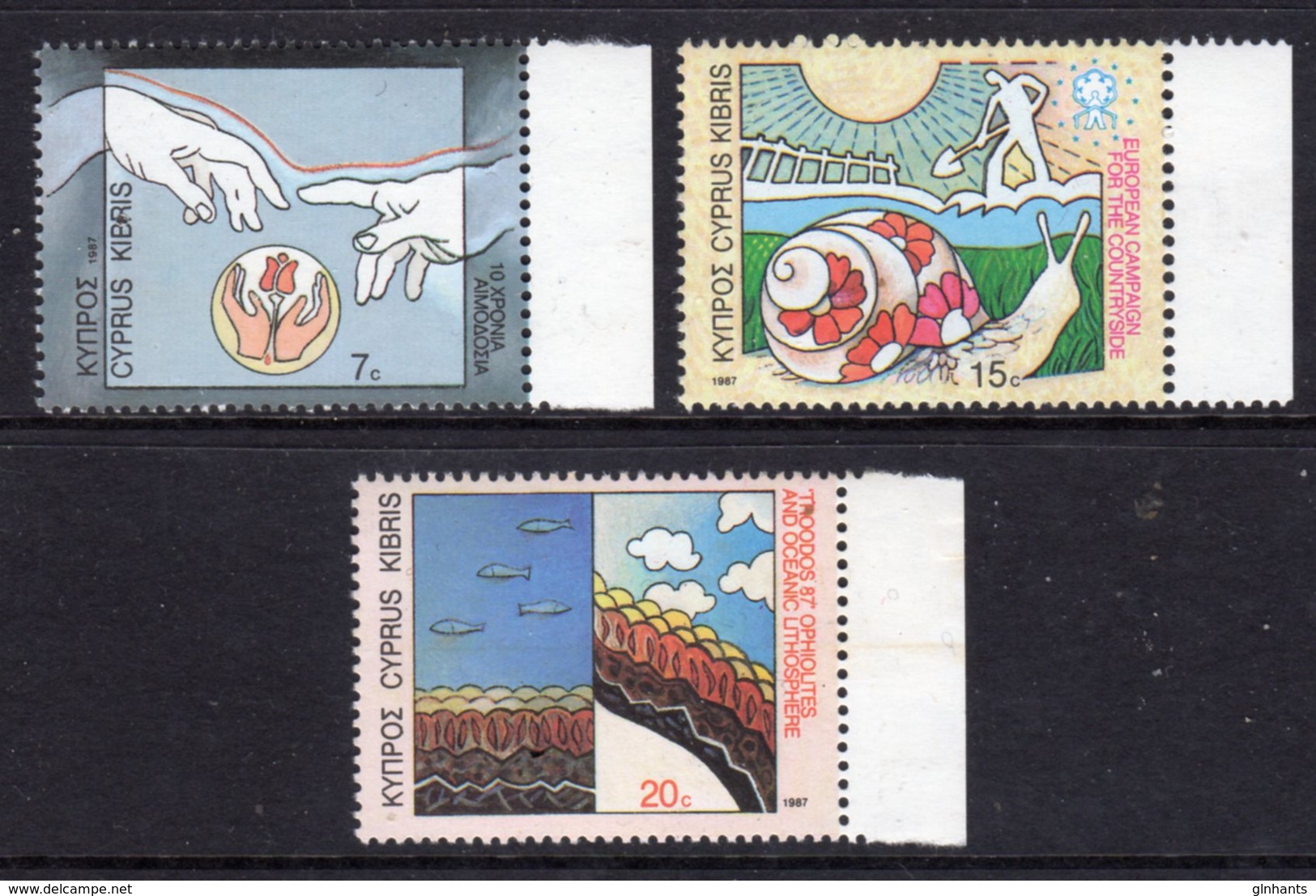 CYPRUS - 1987 ANNIVERSARIES & EVENTS SET (3V) FINE MNH ** SG 710-712 - Unused Stamps