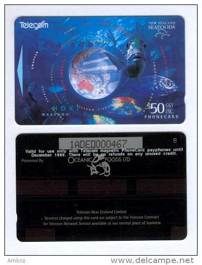 New Zealand - 1994 Oceanic Foods $50 Fish - NZ-A-75b - With Overprinted Back - Mint - Nuova Zelanda