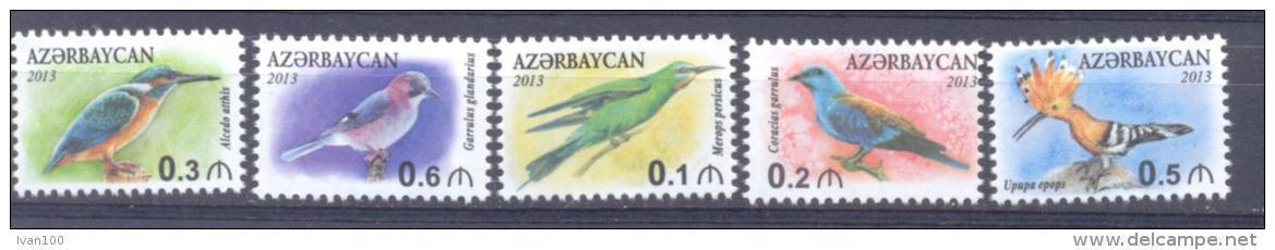 2013.  Azerbaijan, Definitives, Birds, 5v,  Mint/** - Azerbaiján