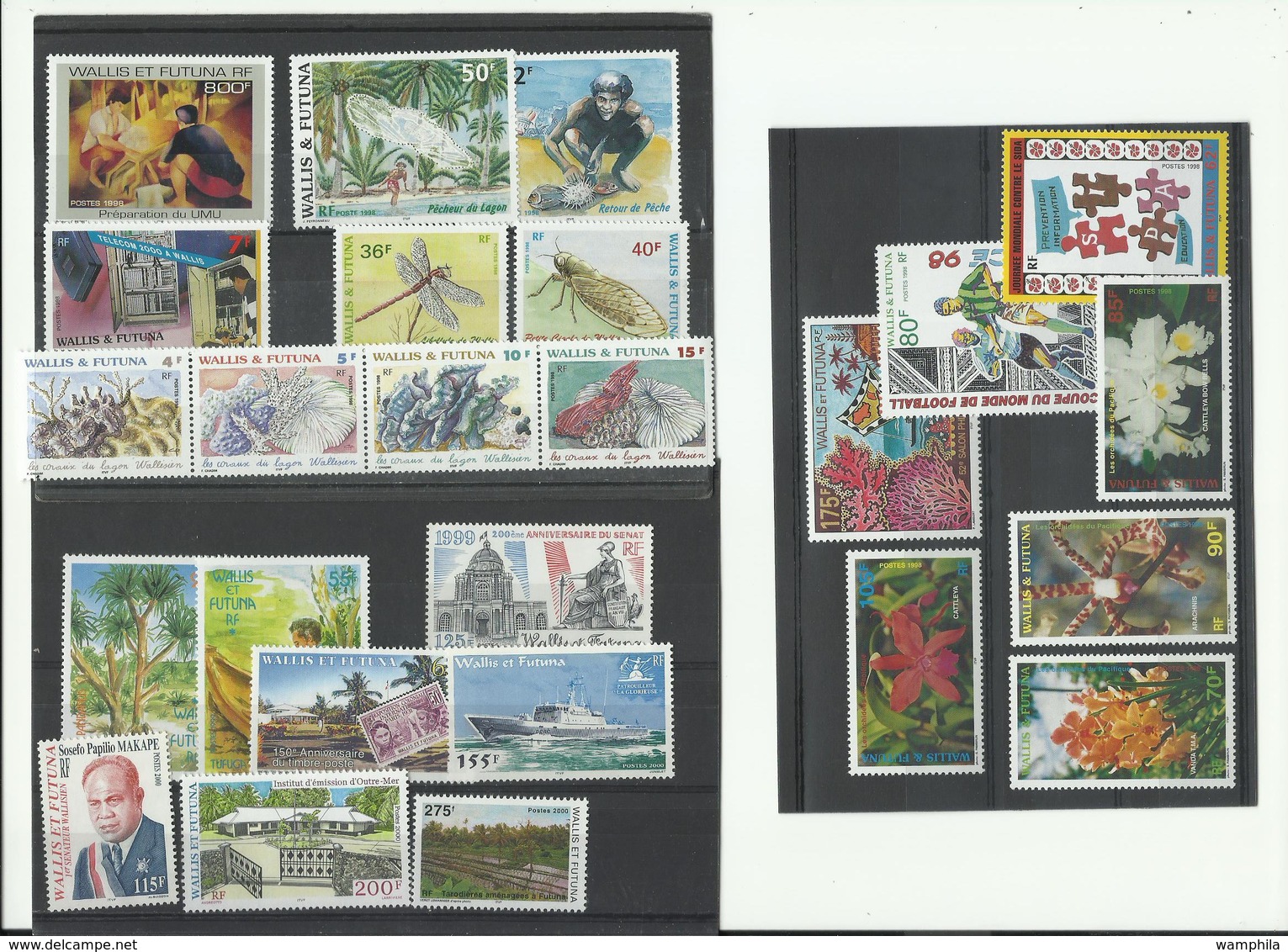 Wallis & Futuna, Lot Neufs** MNH Cote YT 69€90, Voir Scanns, Années 1998/2000 - Unused Stamps