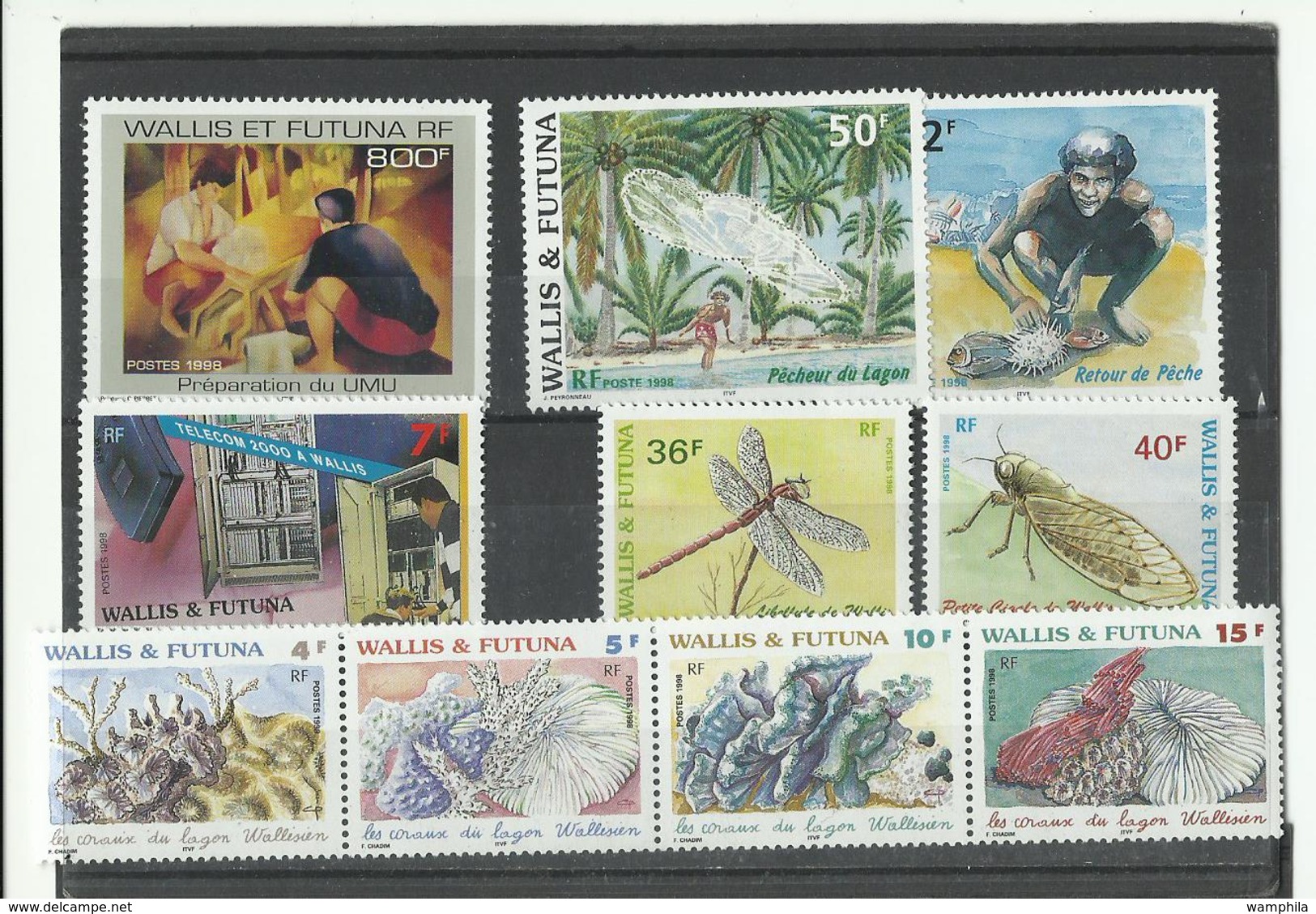 Wallis & Futuna, Lot Neufs** MNH Cote YT 69€90, Voir Scanns, Années 1998/2000 - Unused Stamps