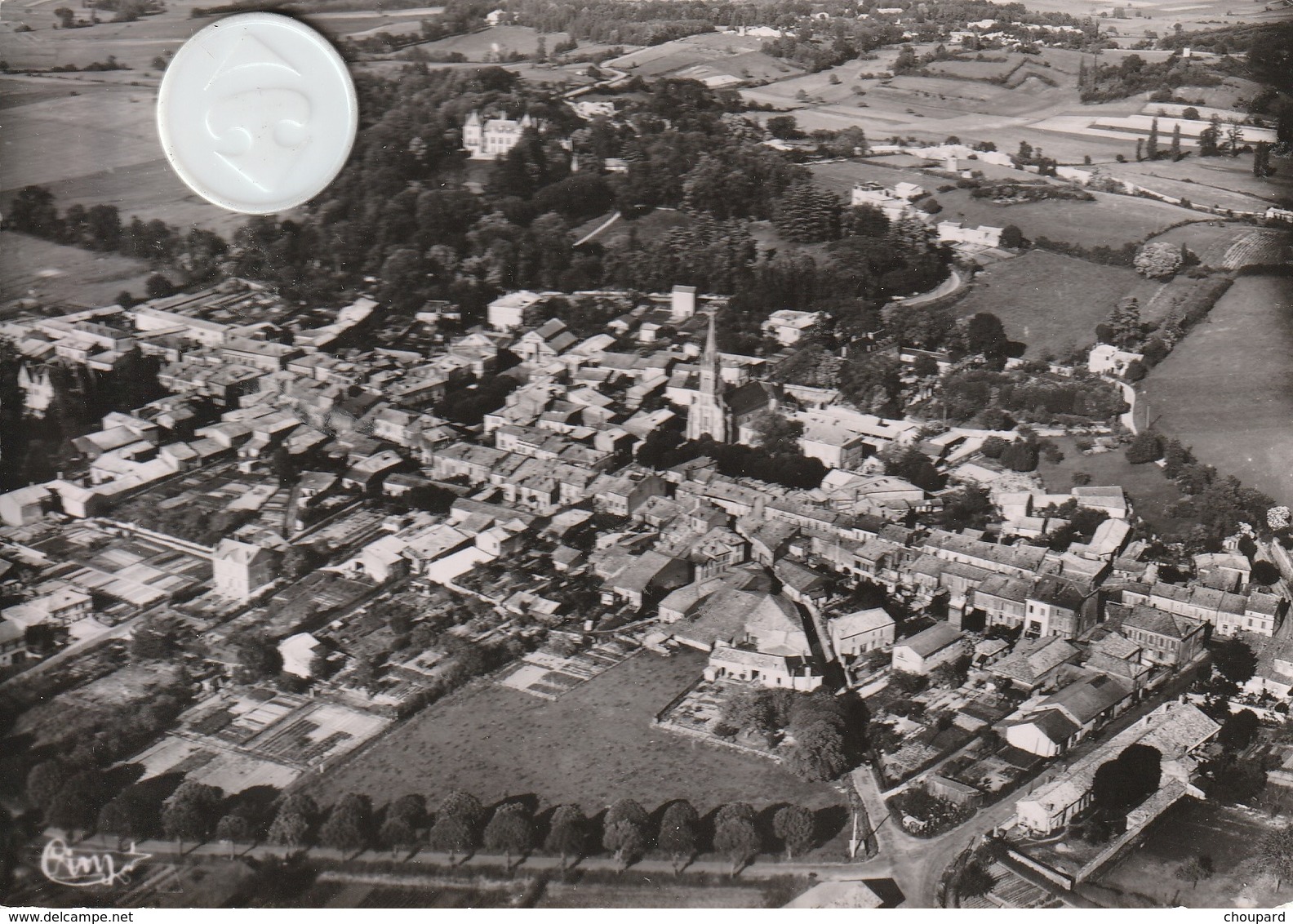 17 -Très Belle Carte Postale Semi Moderne De  MIRAMBEAU   Vue Aérienne - Mirambeau