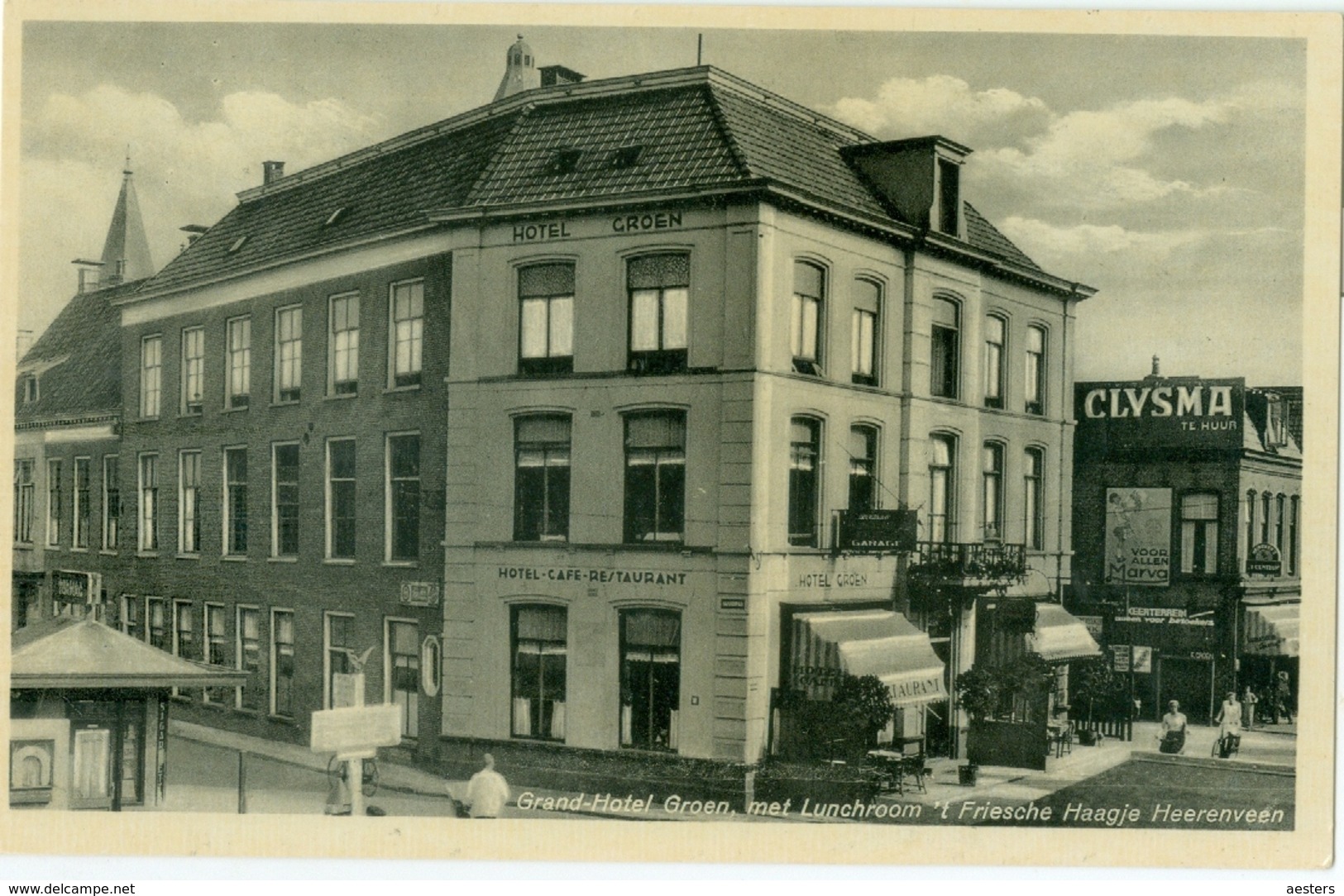 Heerenveen; Grand-Hotel Groen Met Lunchroom 't Friesche Haagje - Niet Gelopen. (G. Nijdam - Oranjewoud) - Heerenveen