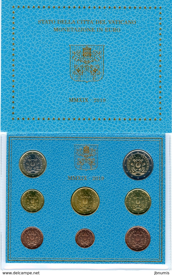 Vatican Coffret Officiel BU 1 Cent à 2 Euro 2019 - Vatican