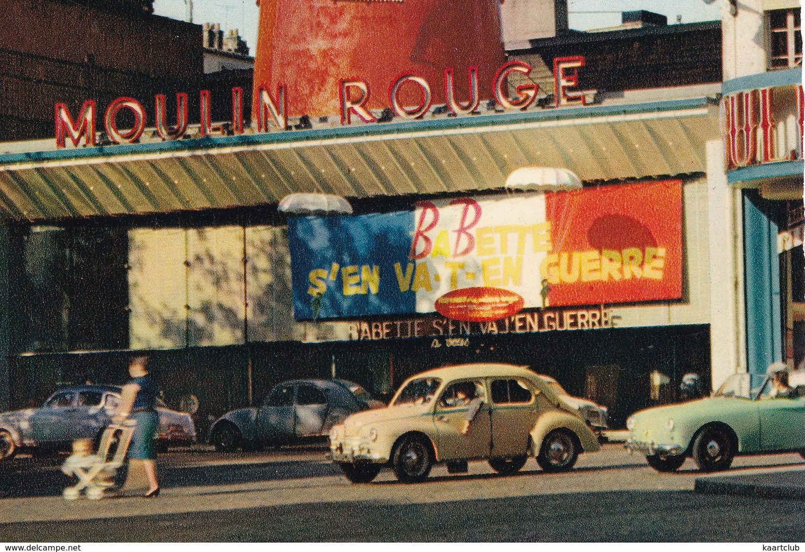 Paris: RENAULT 4CV & 4CV BRISSONNEAU ET LOTZ CABRIOLET '57, CITROËN 2CV - Le Moulin Rouge - Toerisme