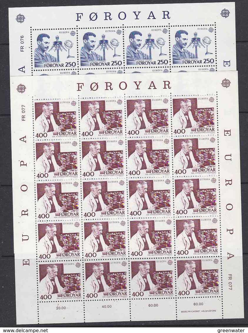 Europa Cept 1983 Faroe Islands 2v 2 Sheetlets ** Mnh (F7846) - 1983