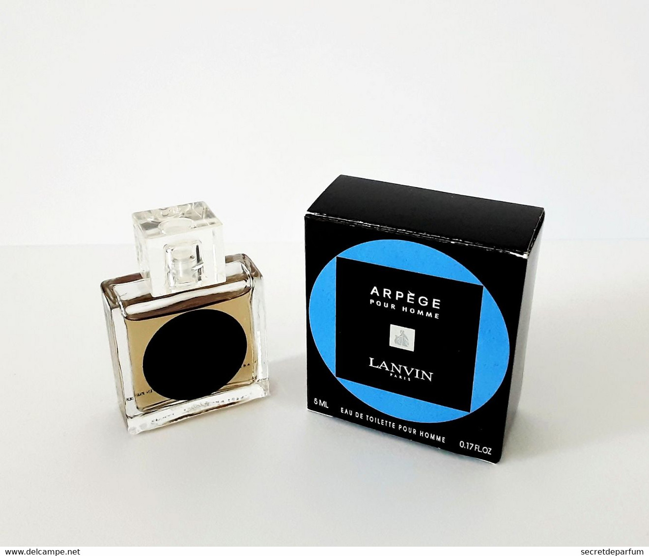 Miniatures De Parfum ARPÈGE Pour  HOMME De LANVIN  EDT  Pour Homme 5 Ml   + Boite - Miniatures Hommes (avec Boite)