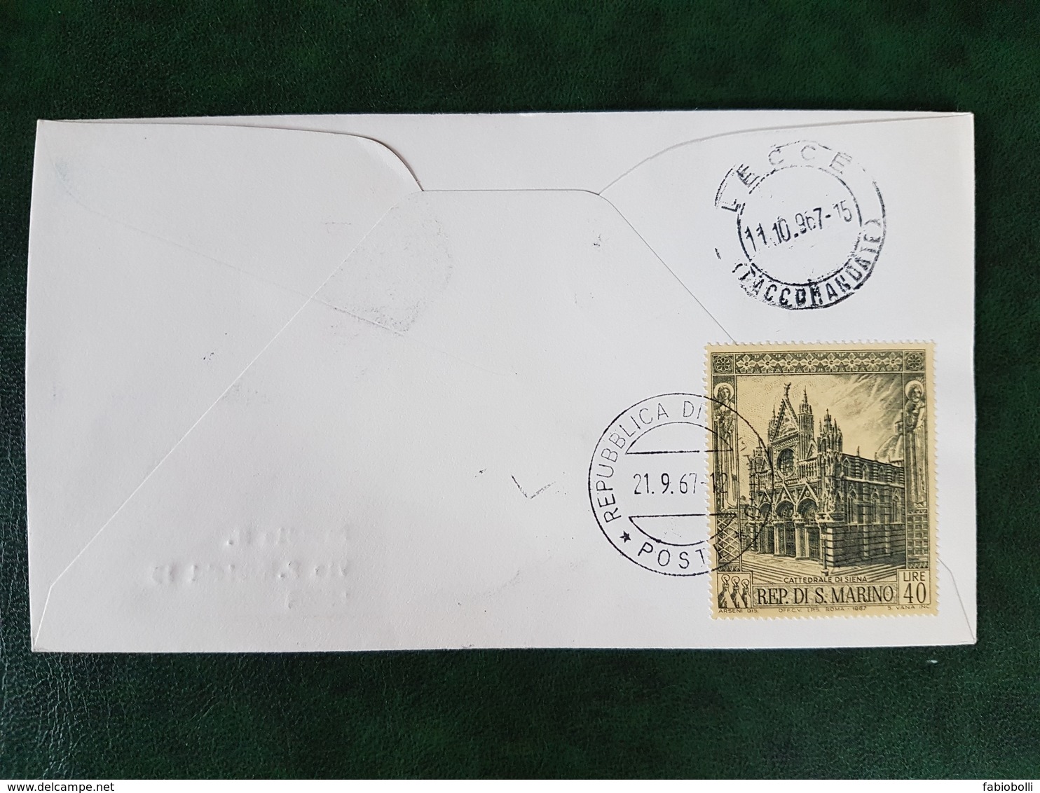 (39060) F.D.C. SAN MARINO 1967 - FDC