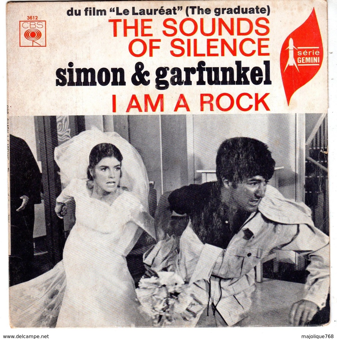 Disque De Simon & Garfunkel - The Sounds Of Silence - CBS 3612 - 1966 - - Filmmusik