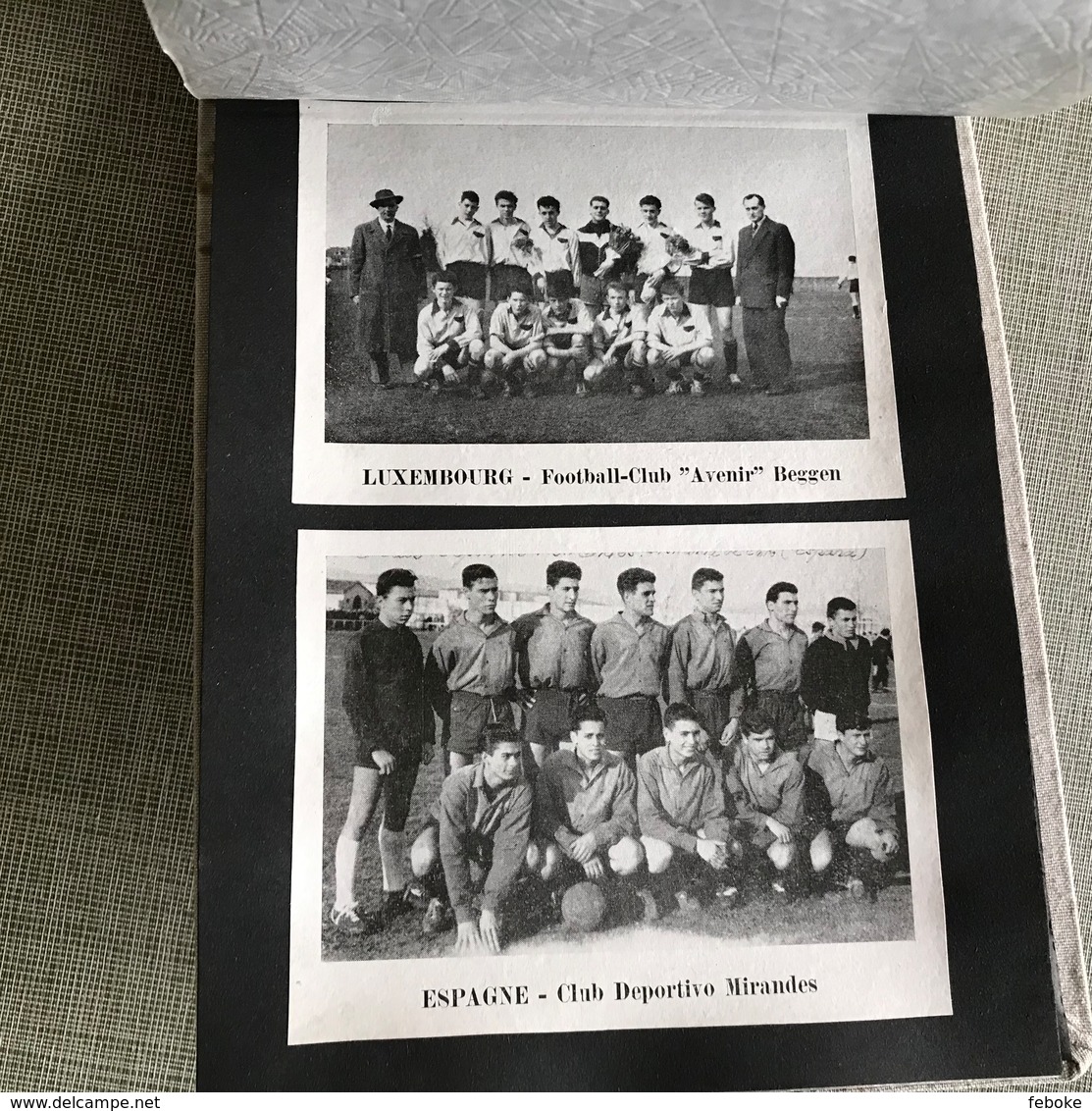 FOOTBALL ALBUM TOURNOI INTERNATIONAL JUNIOR R. DARING CLUB À AS STRASBOURG 1960