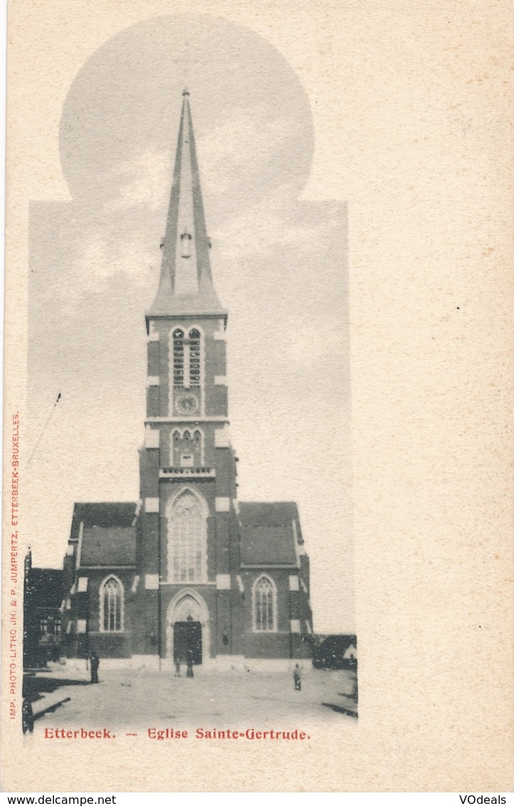 CPA - Belgique - Brussels - Bruxelles - Etterbeek - Eglise Sainte-Gertrude - Etterbeek