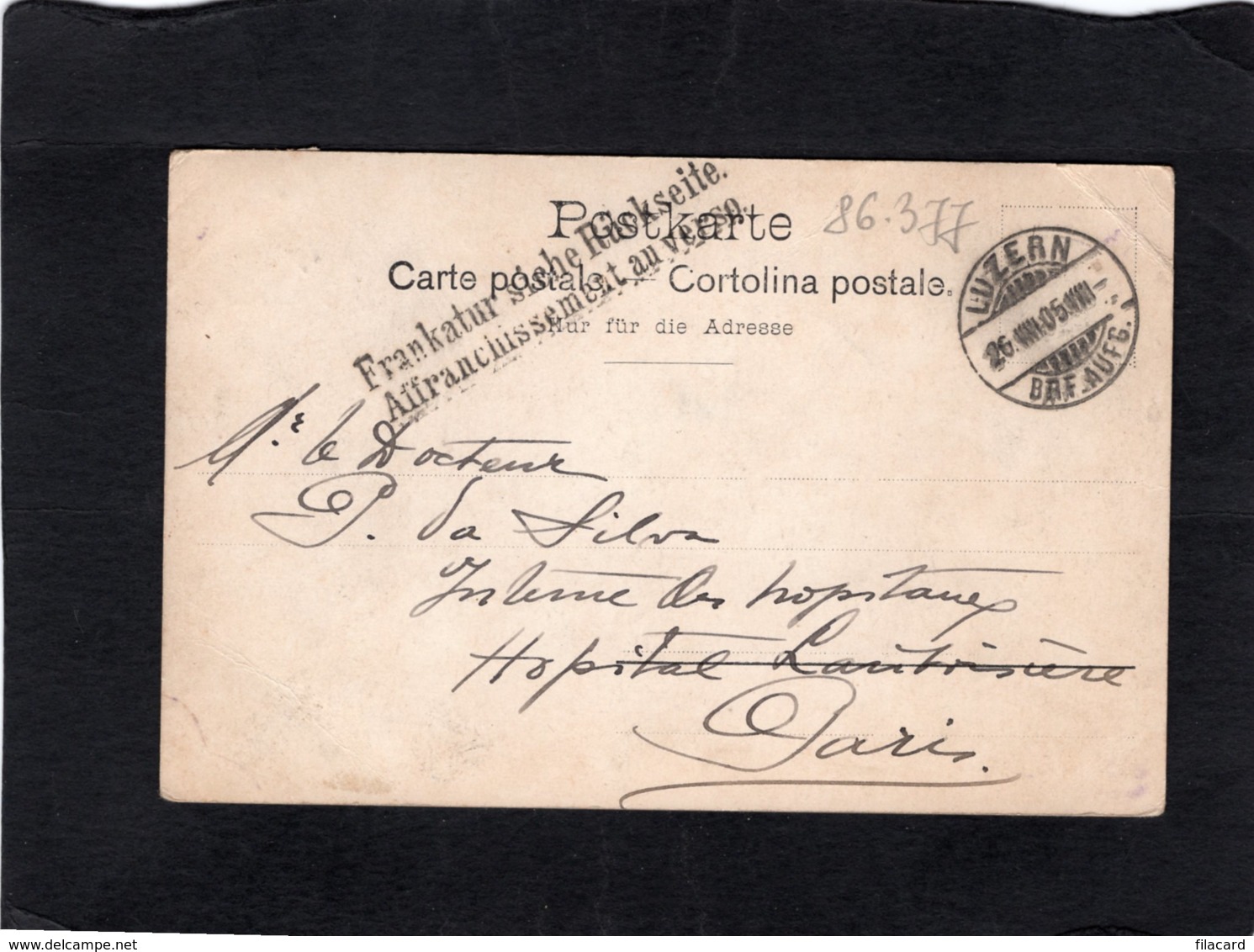 86377     Svizzera,  Luzern,  Lowendenkmal,  VG  1905 - Lucerne