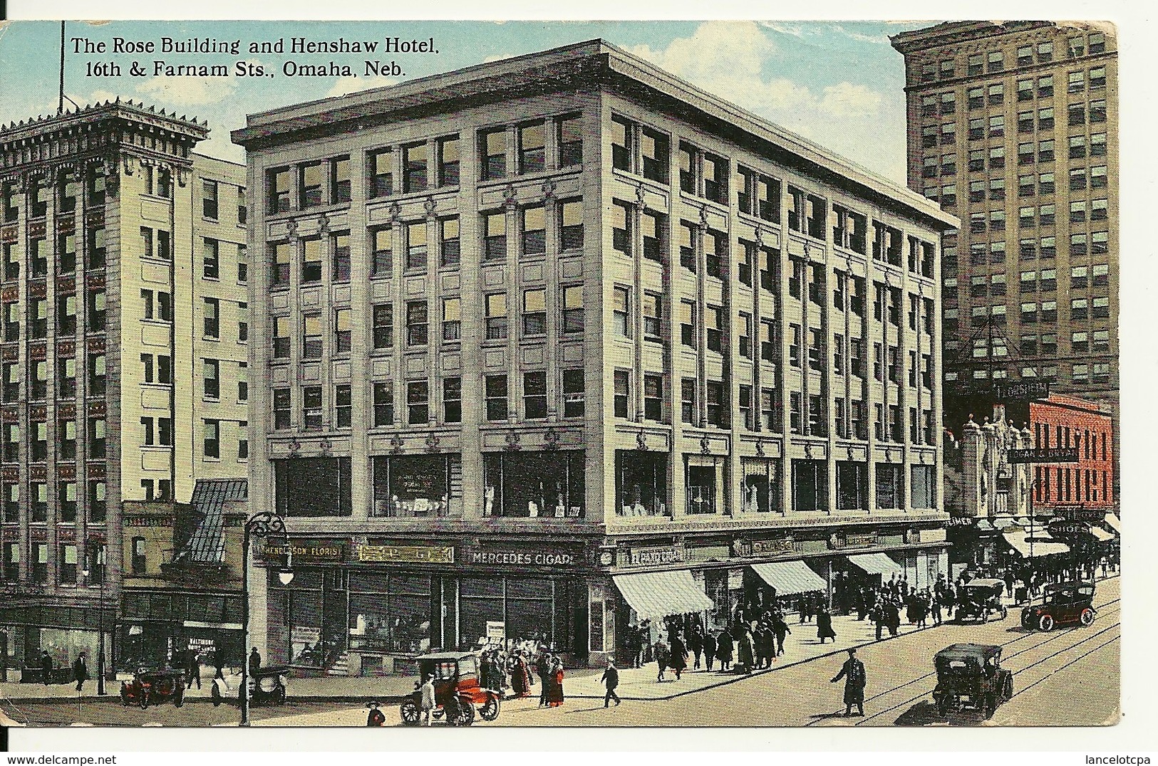 THE ROSE BUILDING AND HENSHAW HOTEL - 16th & FARNAM STR. / OMAHA - NEB. - Omaha