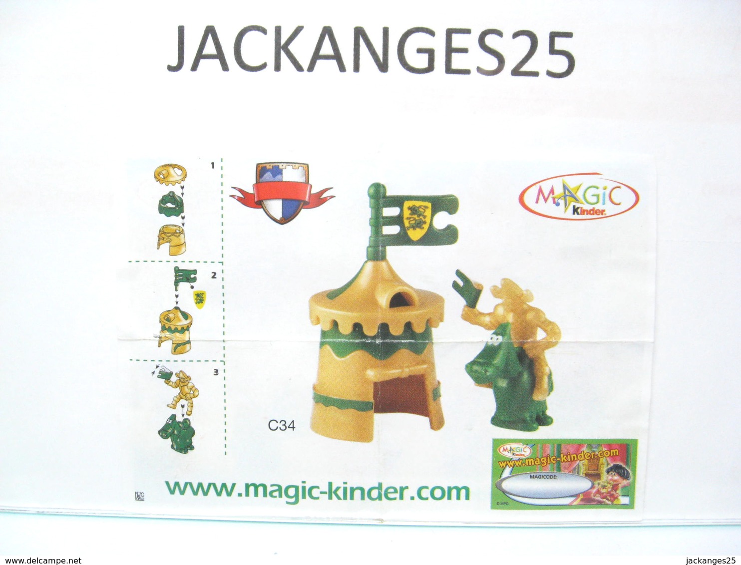 KINDER FUNNY CASTLE MPG C 34 2004 + BPZ EU - Inzetting