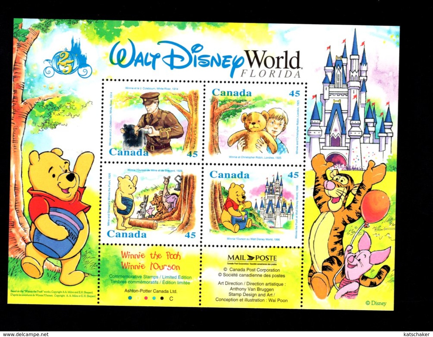 770069291 1996 SCOTT 1621B   POSTFRIS  MINT NEVER HINGED EINWANDFREI  (XX) WINNIE THE POOH - Neufs