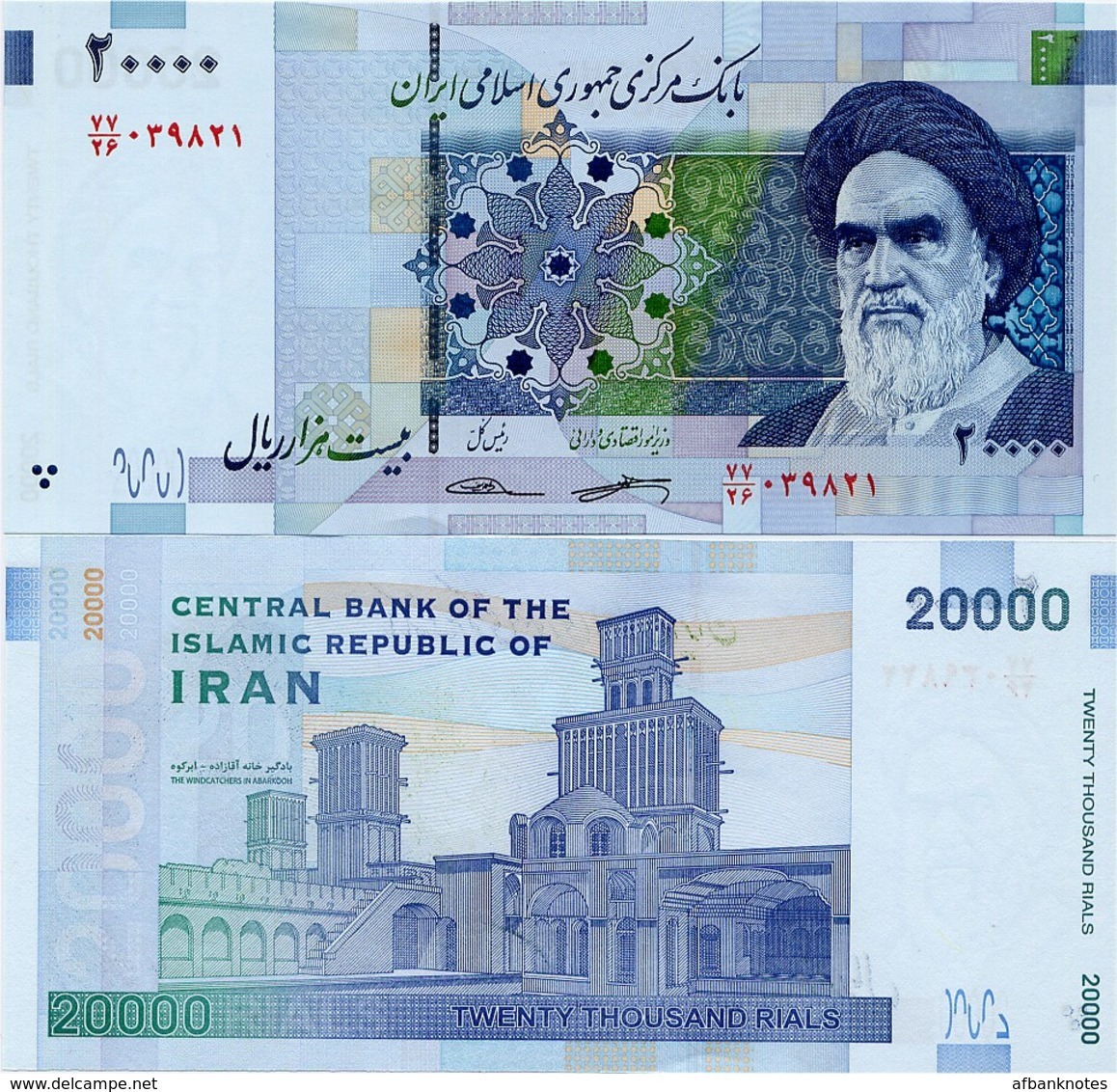 IRAN       20,000 Rials       P-153[b]       ND (2018)      UNC  [ Sign. 38 ] - [ 20000 ] - Iran