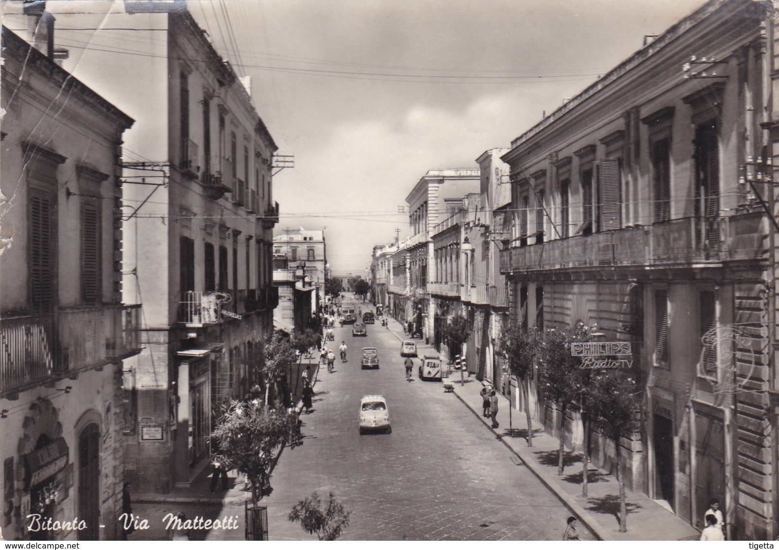 BITONTO VIA MATTEOTTI  VIAGGIATA - Bitonto