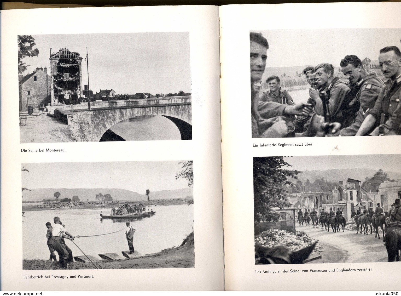 Campagne De Mai/juin 40. Über Somme, Seine, Loire. Avance De La 27. Inf. Div. En France - 1939-45