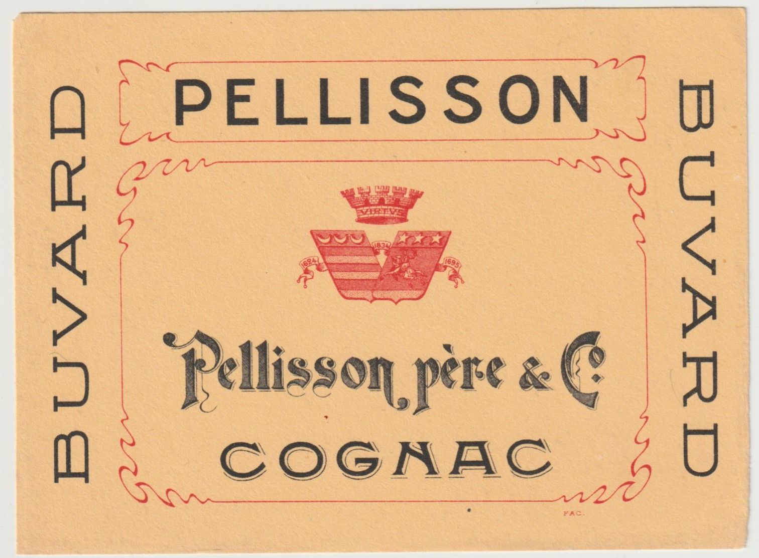 BUVARD - PELLISSON PERE - COGNAC - Autres & Non Classés