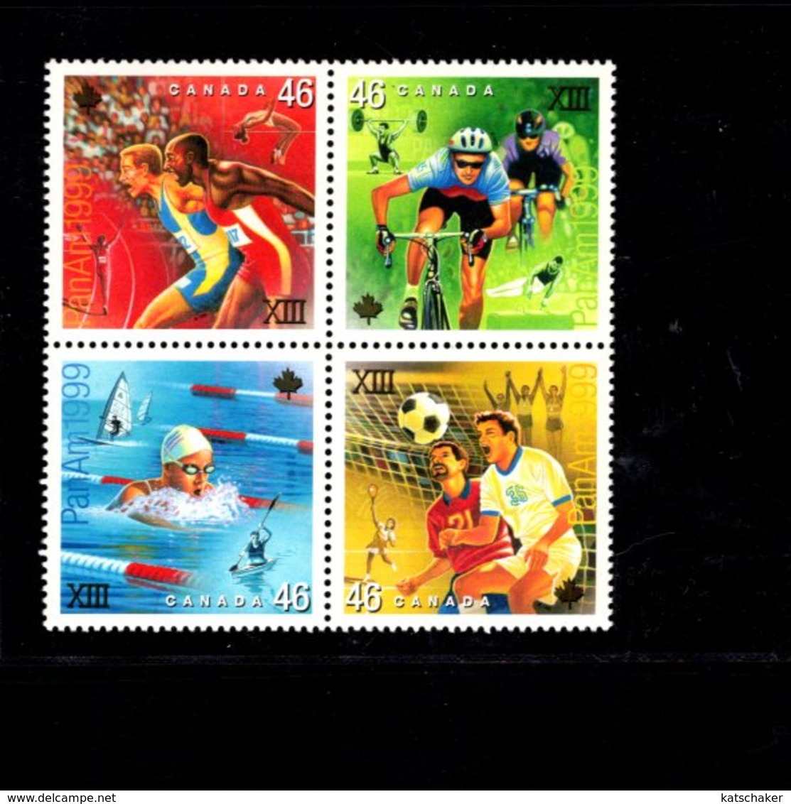 770090483 1999 SCOTT 1804A POSTFRIS  MINT NEVER HINGED EINWANDFREI  (XX) 1999 PAN AMERICAN GAMES WINNIPEG - Neufs