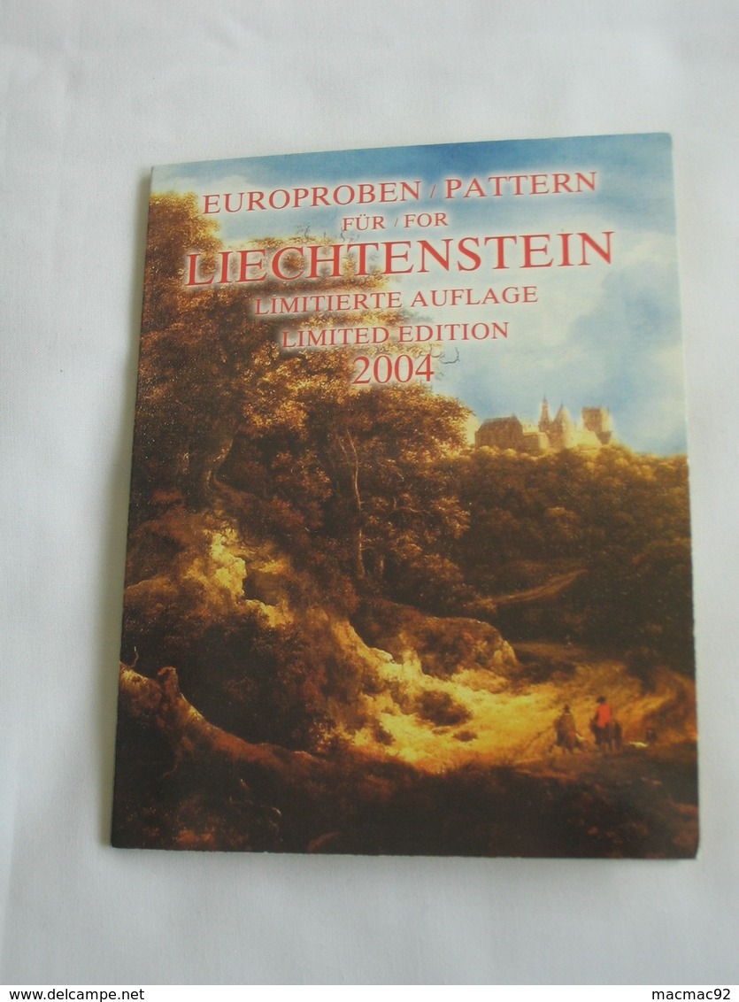 Coffret FDC Euro Patterns - Euro Prove - LIECHTENSTEIN   2004    **** EN ACHAT IMMEDIAT **** - Essais Privés / Non-officiels