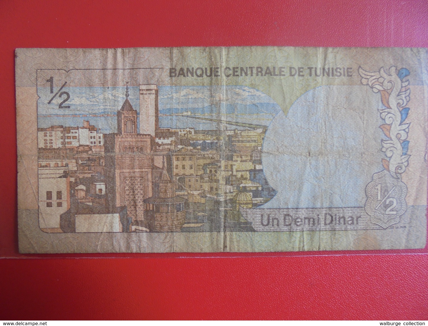 TUNISIE 1/2 DINAR 1972 CIRCULER - Tunisia