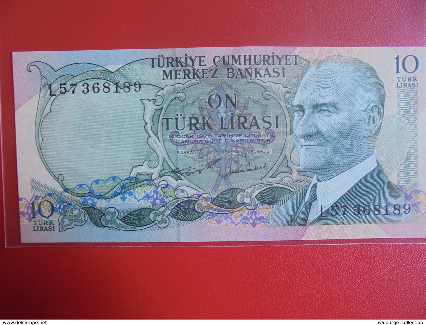 TURQUIE 10 LIRASI 1970(75) PEU CIRCULER/NEUF - Turquie