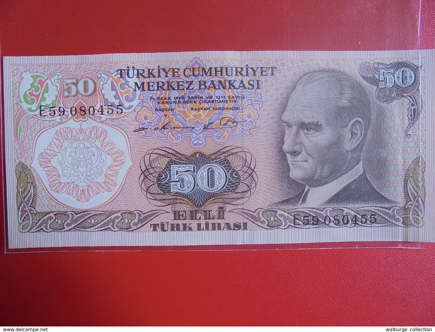 TURQUIE 50 LIRASI 1970(76) PEU CIRCULER/NEUF - Turquie