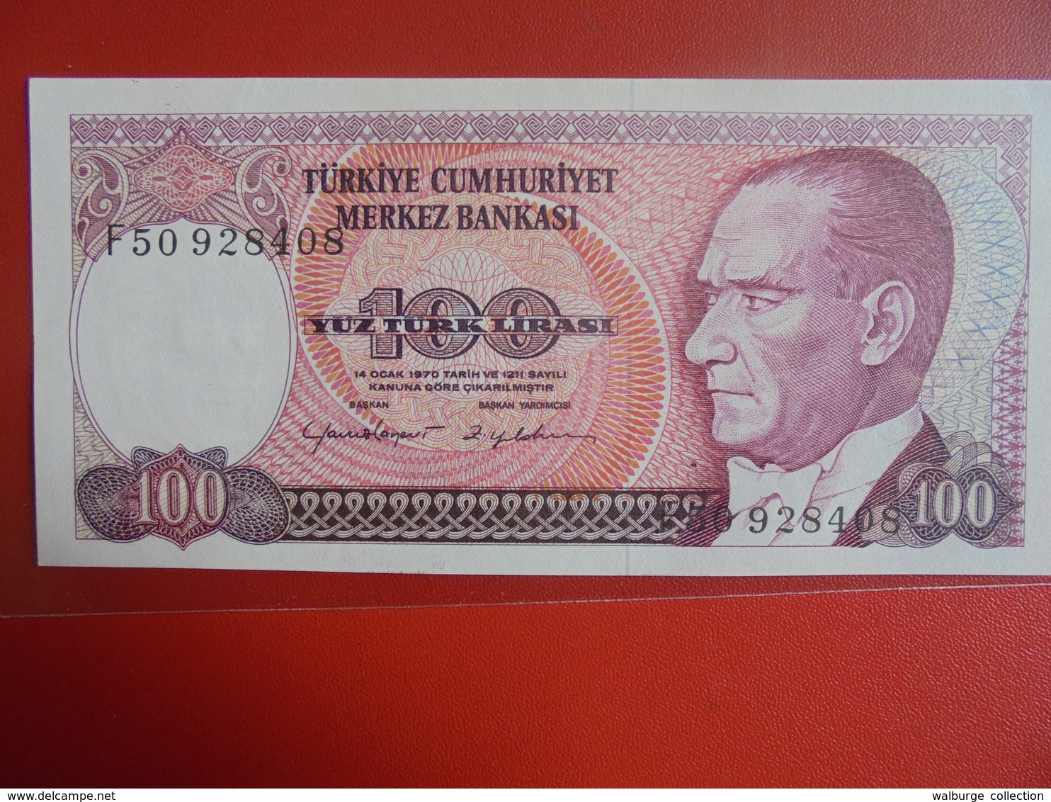 TURQUIE 100 LIRASI 1970(84) PEU CIRCULER/NEUF - Turquie