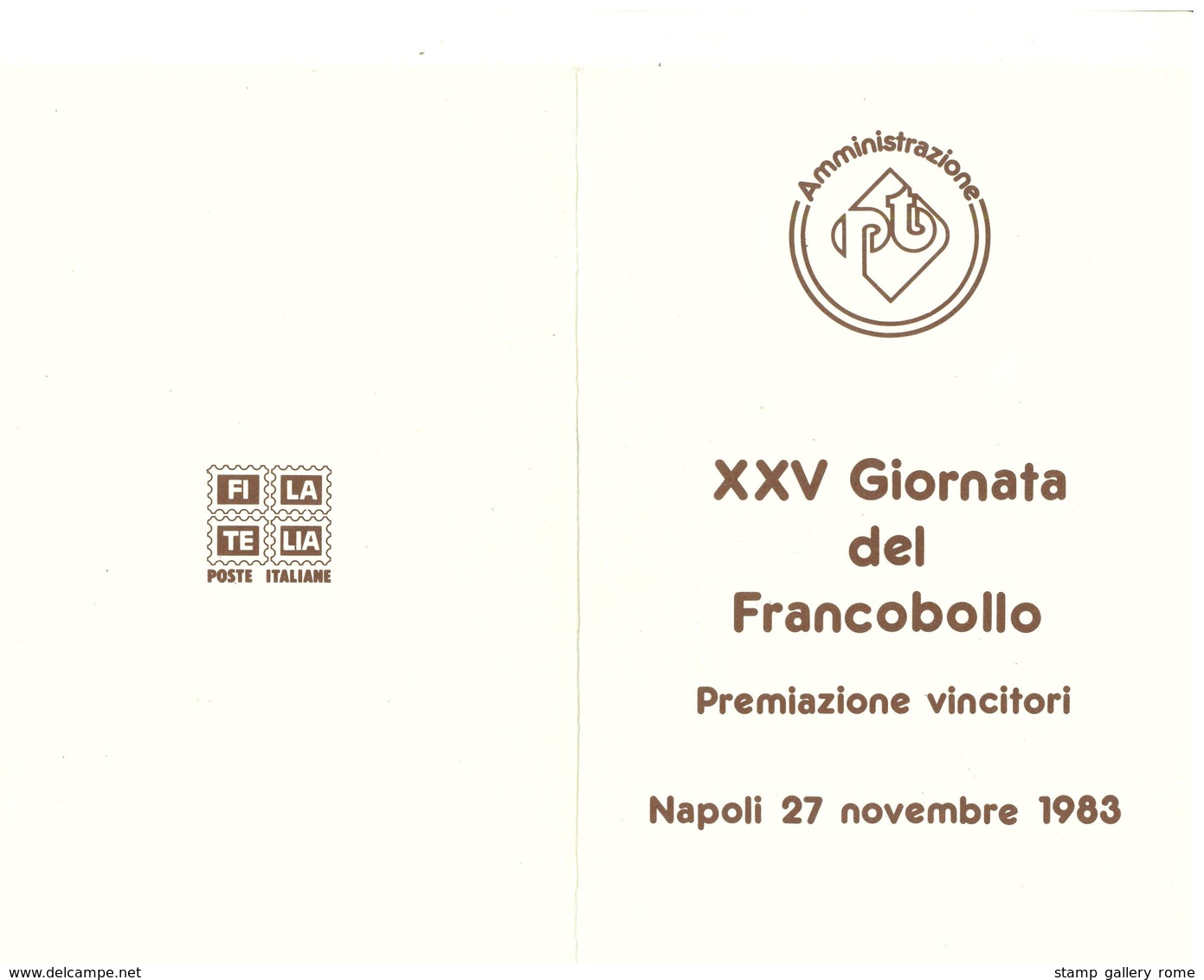 ITALIA REPUBBLICA - FOLDER XXV GIORNATA DEL FRANCOBOLLO - ANNO 1983 - FDC