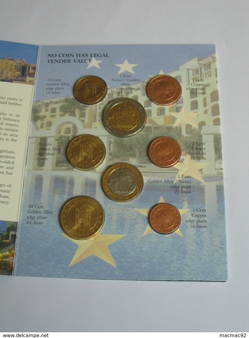 Coffret FDC Euro Patterns Set - Euro Prove - MALTE - MALTA  2004    **** EN ACHAT IMMEDIAT **** - Malte