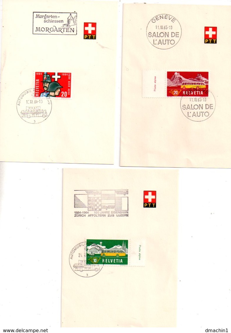 Suisse - 6 Feuillets PTT -timbre Et Affranchissement--voir état - Blocs & Feuillets