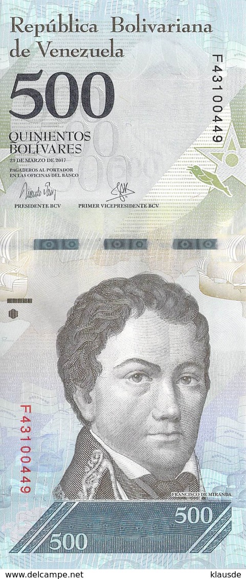 500 Bolivares Venezuela   2017 - Venezuela