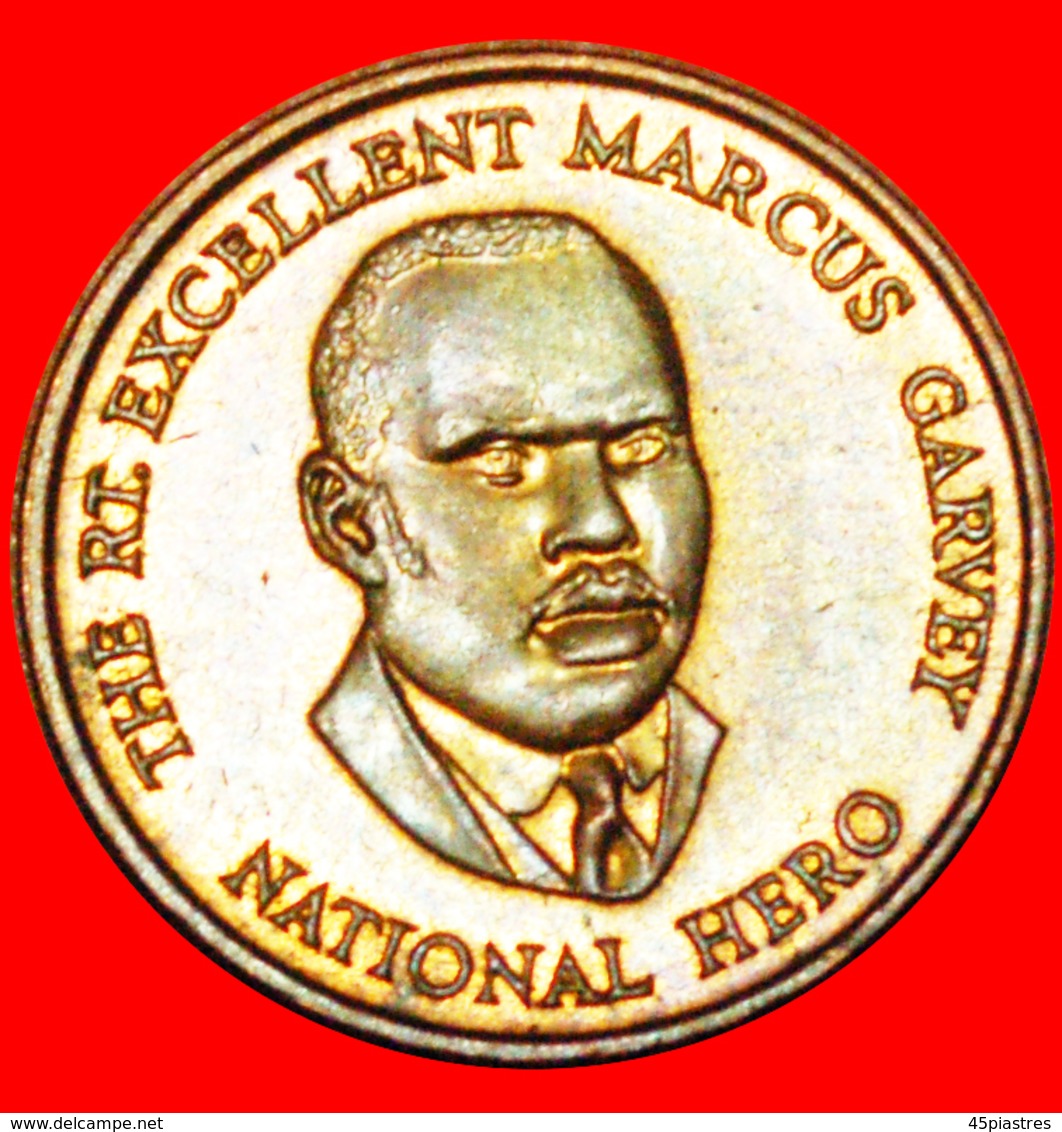 + GARVEY (1887-1940): JAMAICA ★ 25 CENTS 1995 MINT LUSTER! LOW START ★ NO RESERVE! - Jamaica