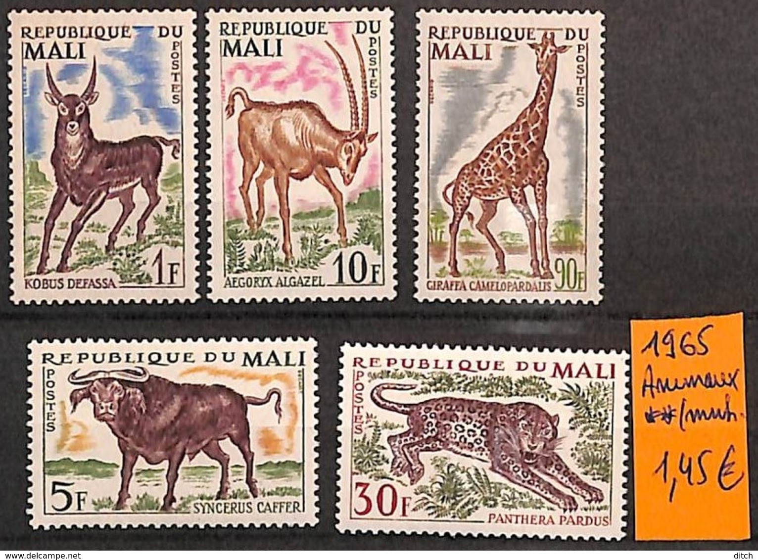 D - [821355]TB//**/Mnh-Mali 1965 -  Animaux - Mali (1959-...)