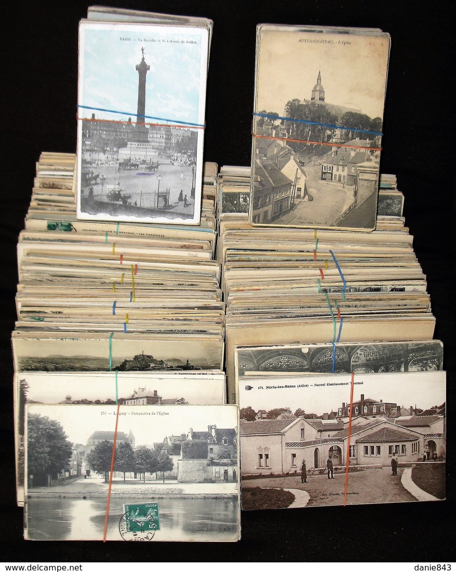LOT 1200 CPA - Uniquement France, Toutes Régions, Quelques Belles Animations - Type Drouilles - 500 Postcards Min.
